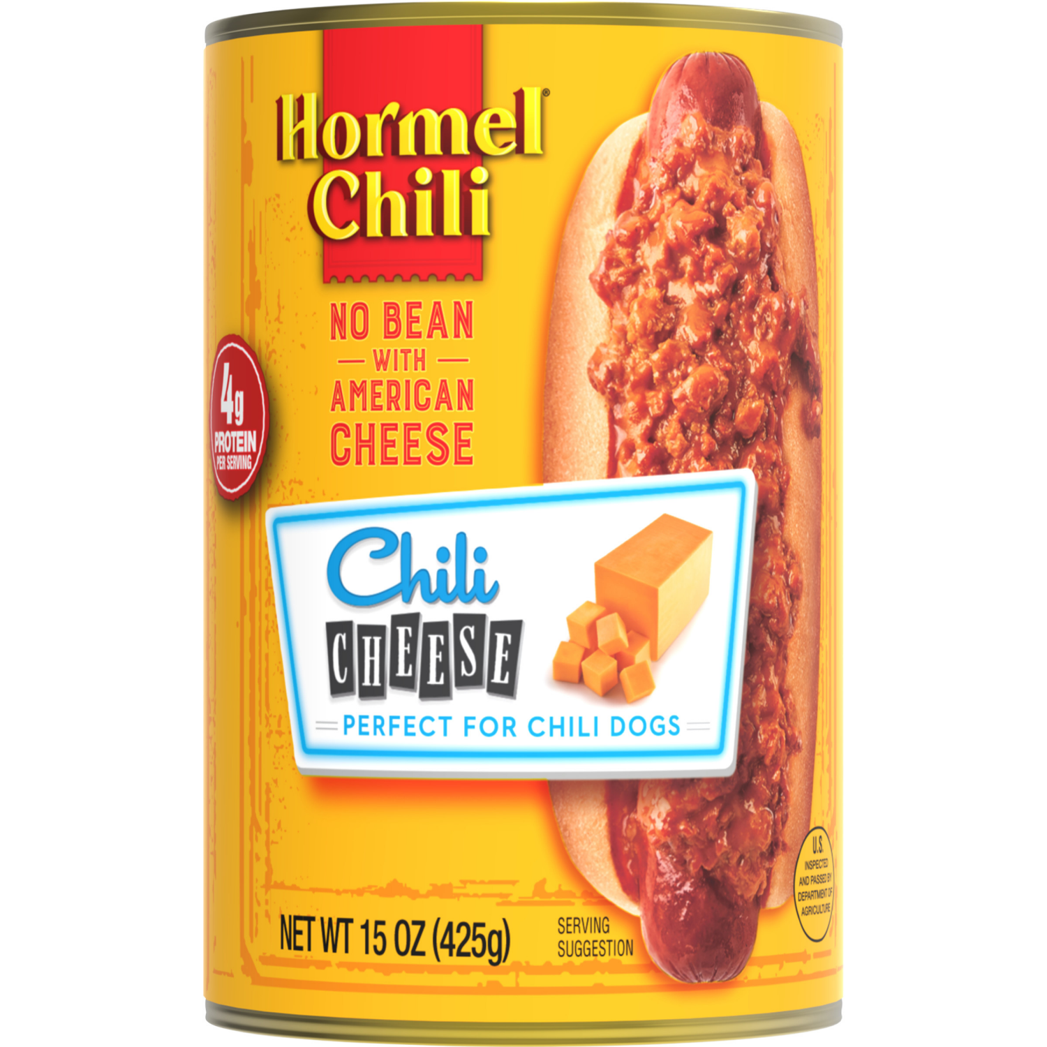 slide 1 of 4, Hormel Cheese Chili 15 oz, 15 oz
