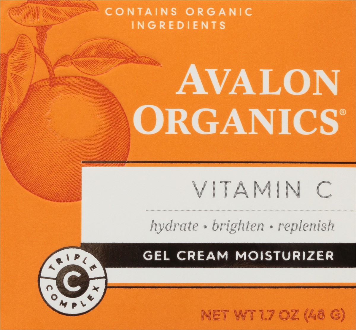 slide 4 of 7, Avalon Organics Vitamin C Gel Cream Moisturizer 1.7 oz. Box, 1.7 oz