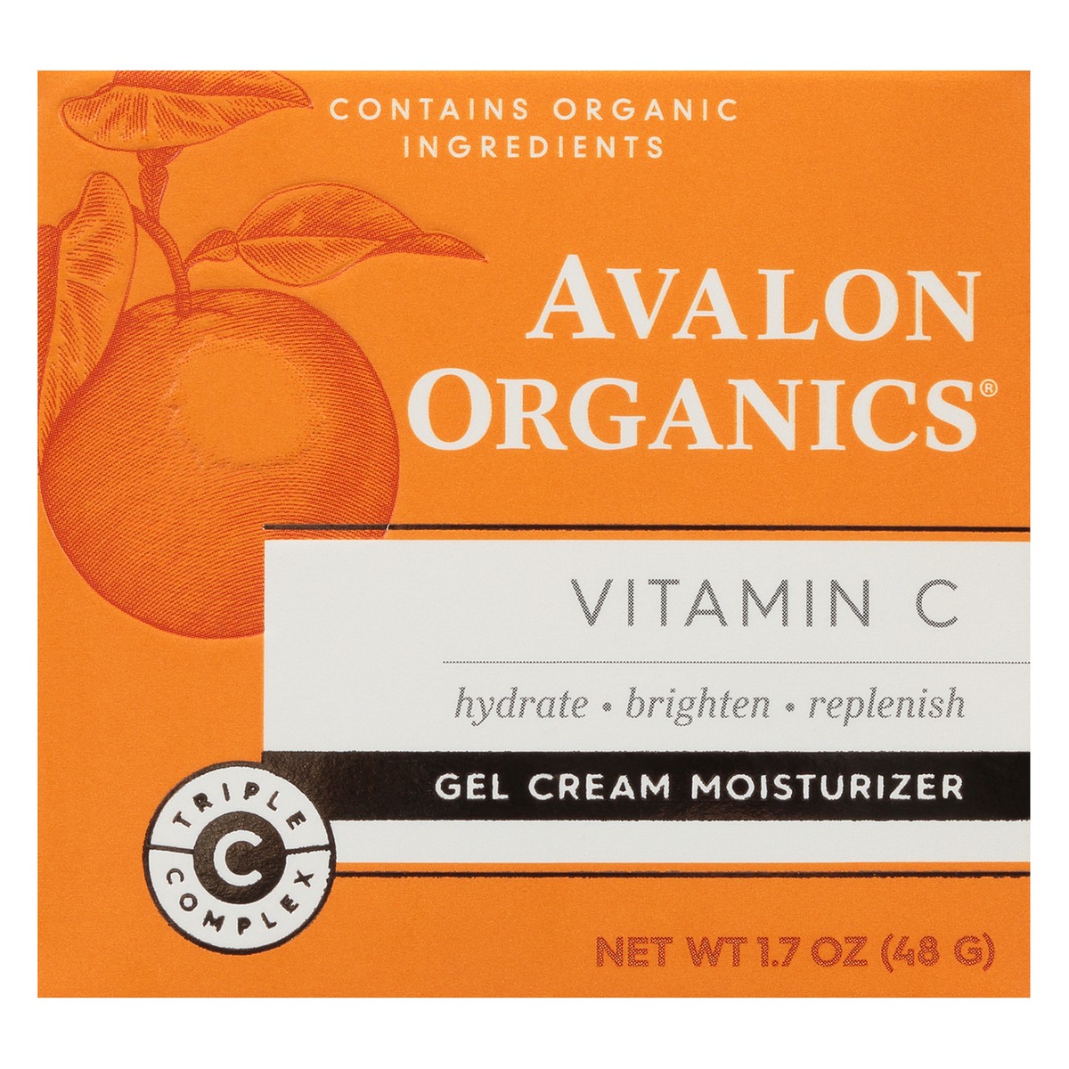 slide 1 of 7, Avalon Organics Vitamin C Gel Cream Moisturizer 1.7 oz. Box, 1.7 oz