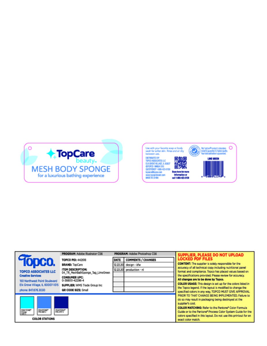 slide 4 of 14, Topcare Sponge Net Lime, 4 ct