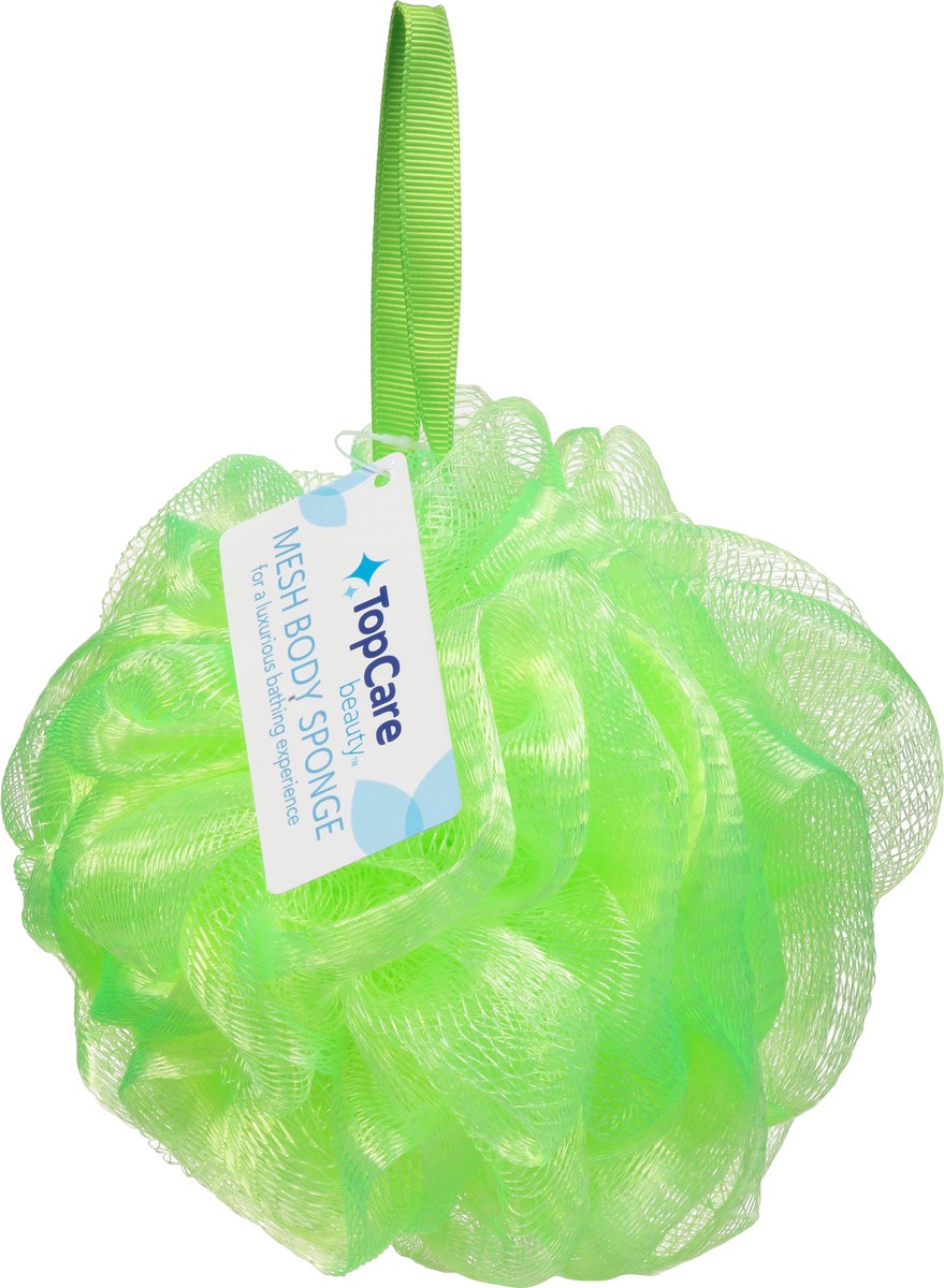 slide 10 of 14, Topcare Sponge Net Lime, 4 ct