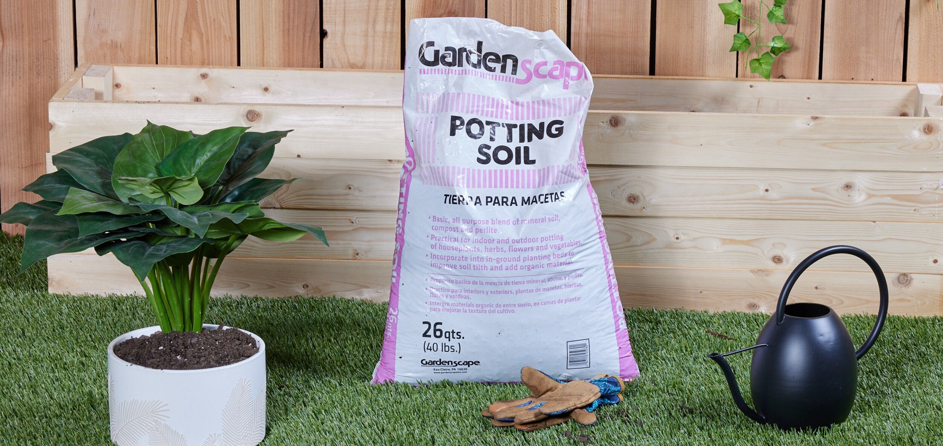 slide 4 of 6, Gardenscape 26 Quart(s) All-purpose Organic Potting soil mix, 1 ct