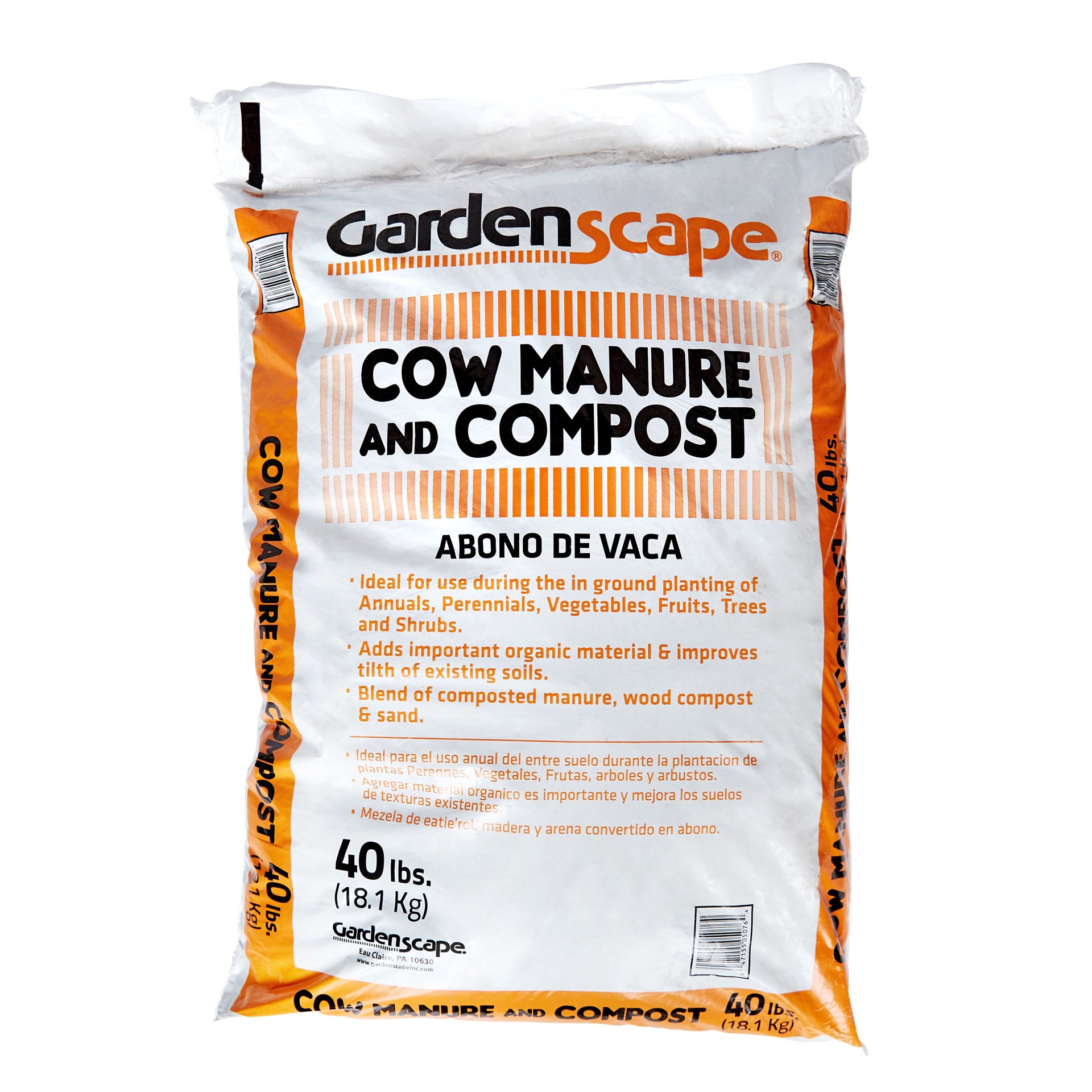 slide 2 of 6, Gardenscape 40lb Organic Compost and manure, 1 ct