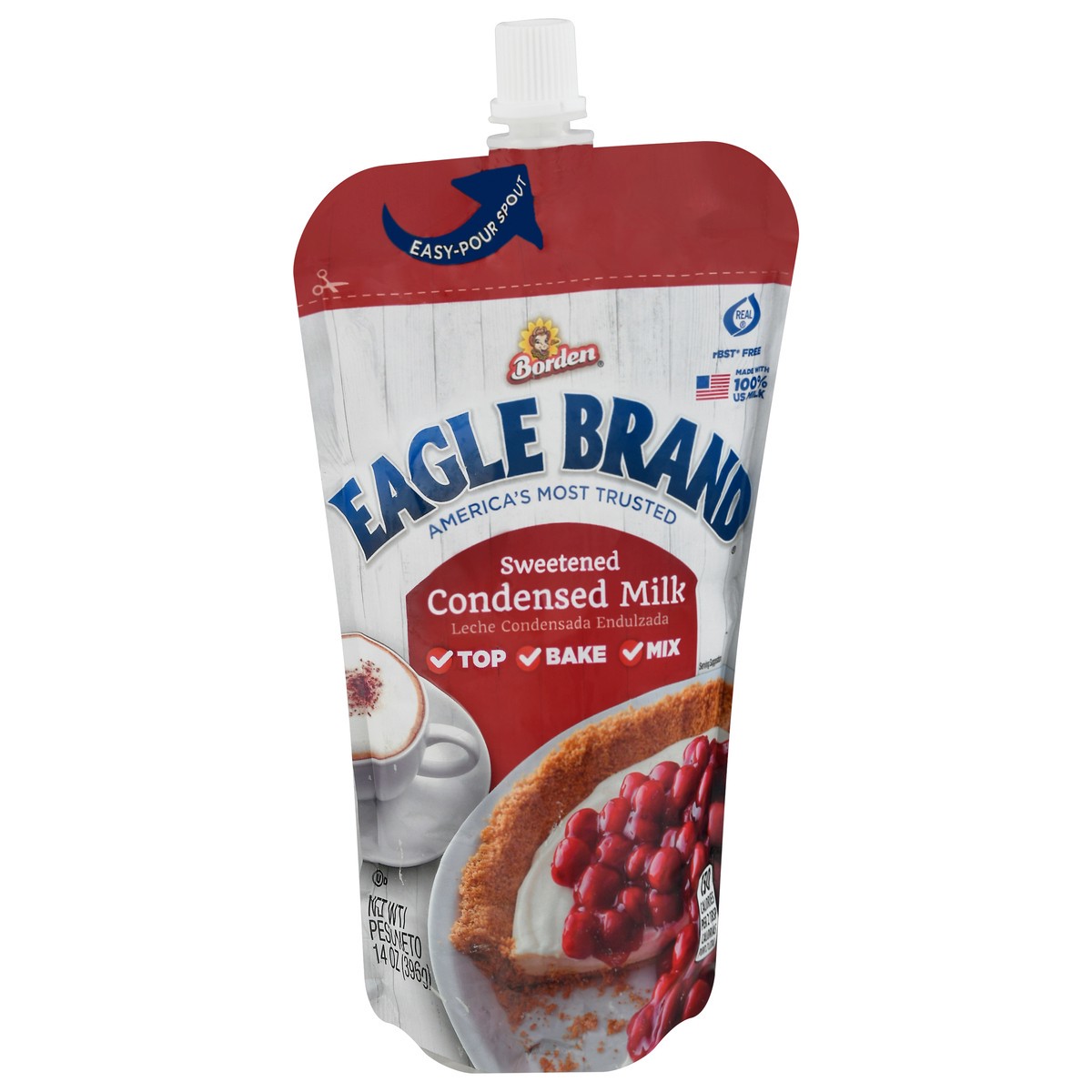 slide 4 of 14, Eagle Brand Sweetened Condensed Milk Pouch, 14 oz