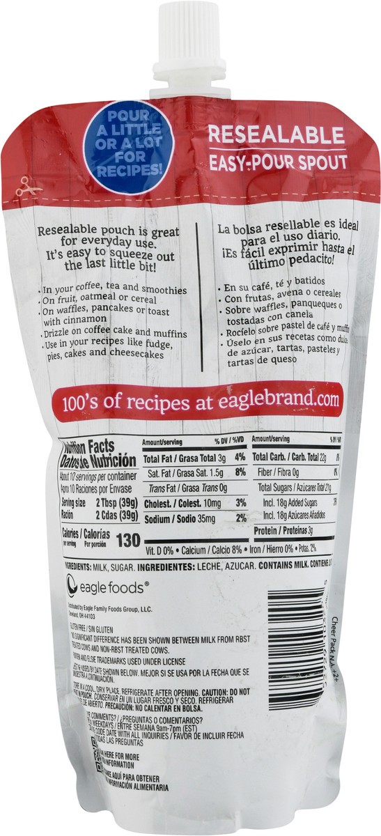 slide 13 of 14, Eagle Brand Sweetened Condensed Milk Pouch, 14 oz