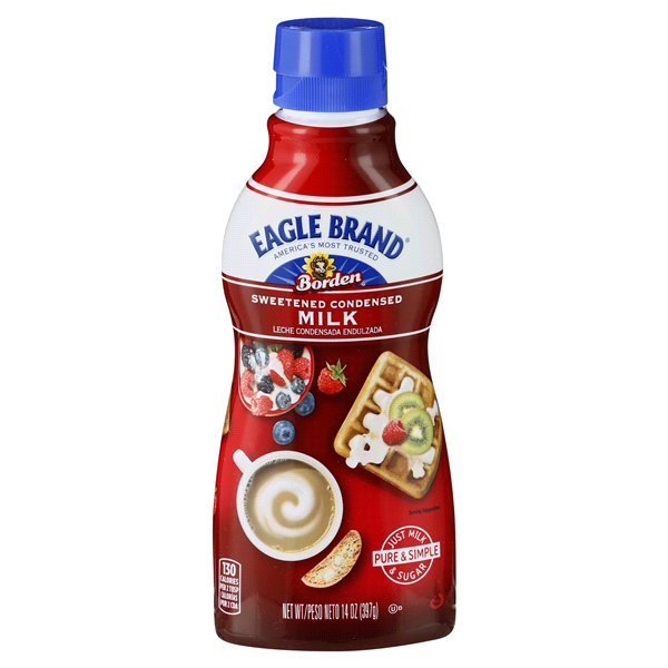 slide 1 of 1, Eagle Brand Sweetened Condensed Milk Squeeze Bottle, 14 oz