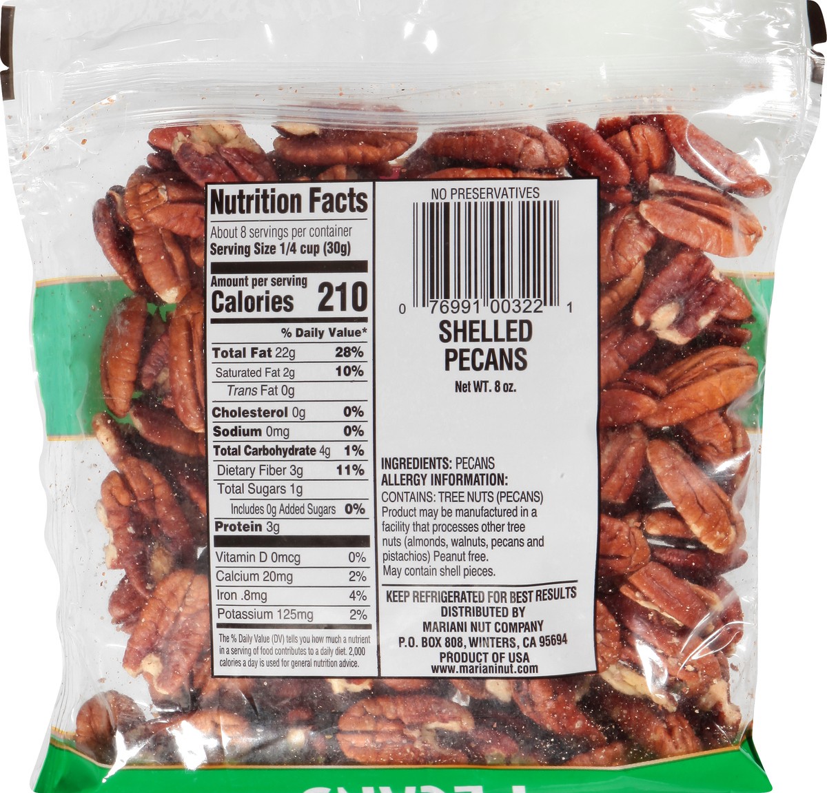 slide 9 of 13, Mariani Shelled Pecans 8 oz, 8 oz