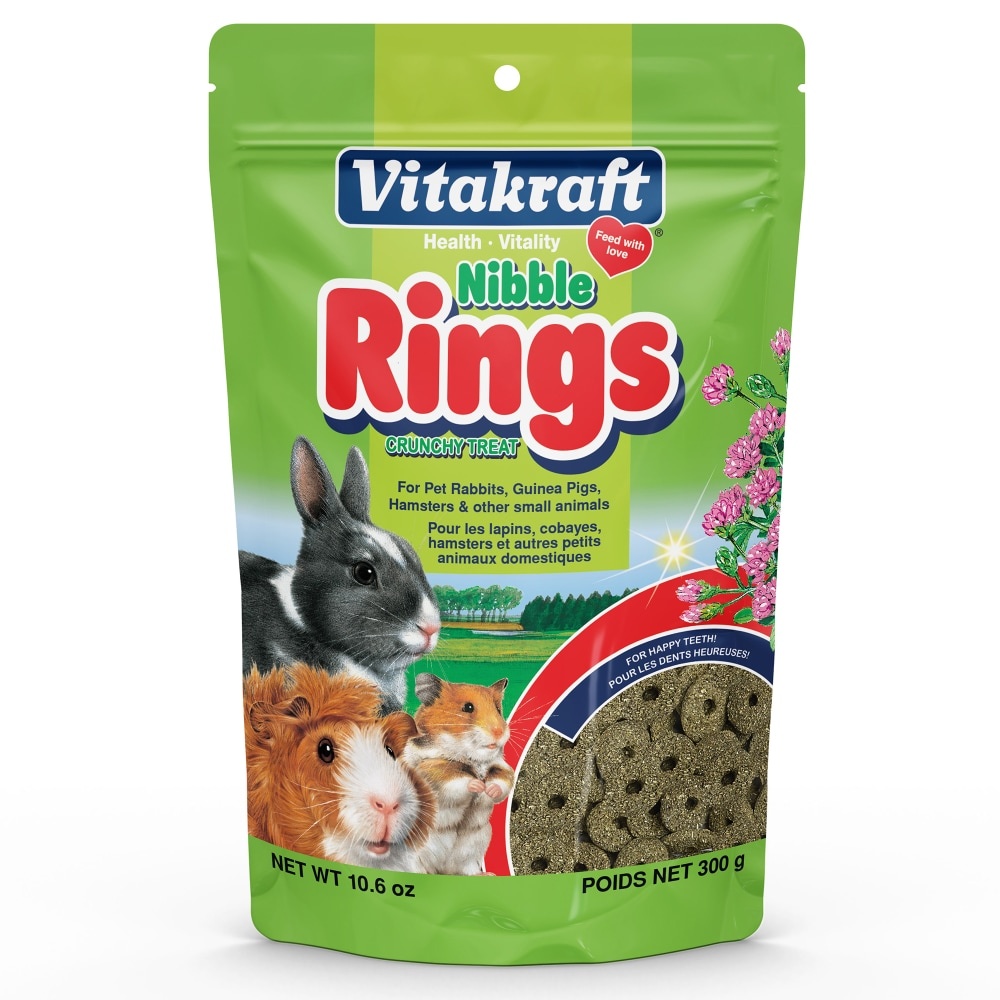 slide 1 of 1, Vitakraft Nibble Rings Crunchy Treats, 10.6 oz