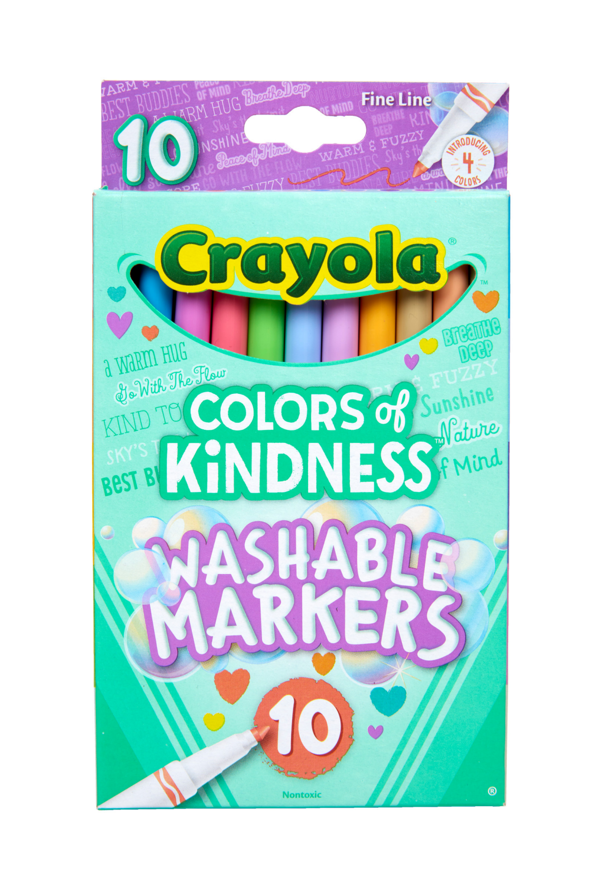 slide 1 of 25, Crayola Colors of Kindness Fine Tip Markers, Assorted Colors, 10 ct