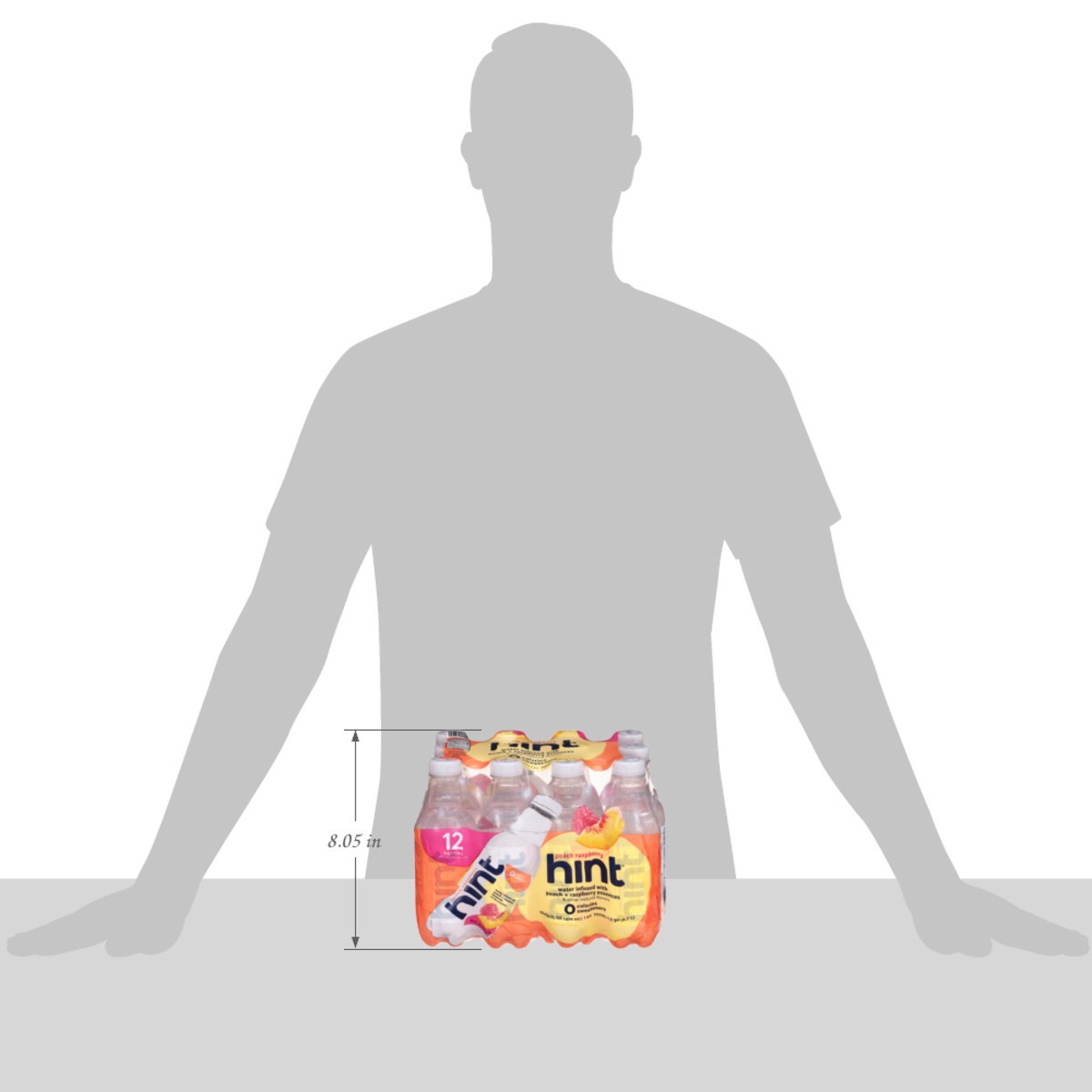 slide 2 of 13, Hint Peach Raspberry Water 12 - 16 fl oz Bottles, 12 ct