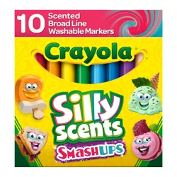 Crayola® Silly Scents Smash Ups Washable Broad Line Markers, 10 pk