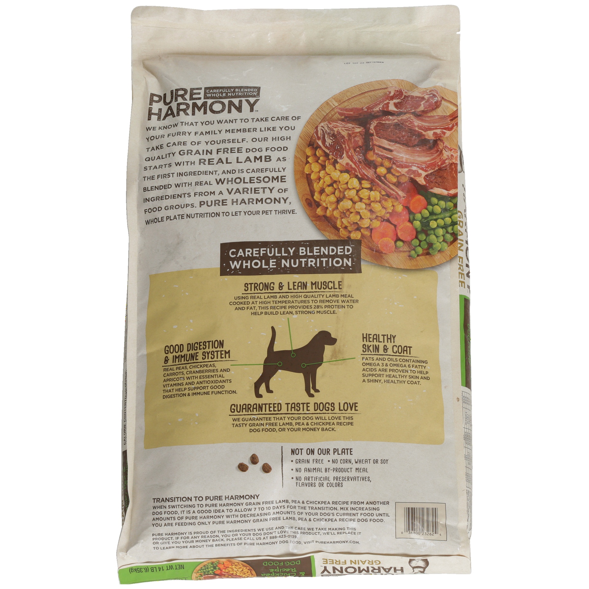 Topco Pure Harmony Grain Free Lamb Pea Chickpea Dry Dog Food 14 lb Shipt