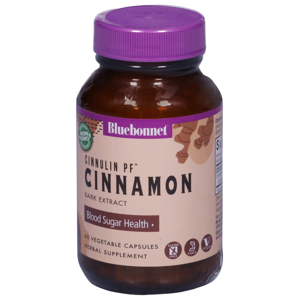slide 4 of 14, Bluebonnet Nutrition Cinnamon 60 Vegetable Capsules, 60 ct