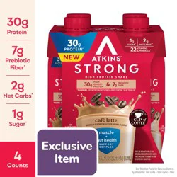 Atkins Strong Cafe Latte High Protein Shakes