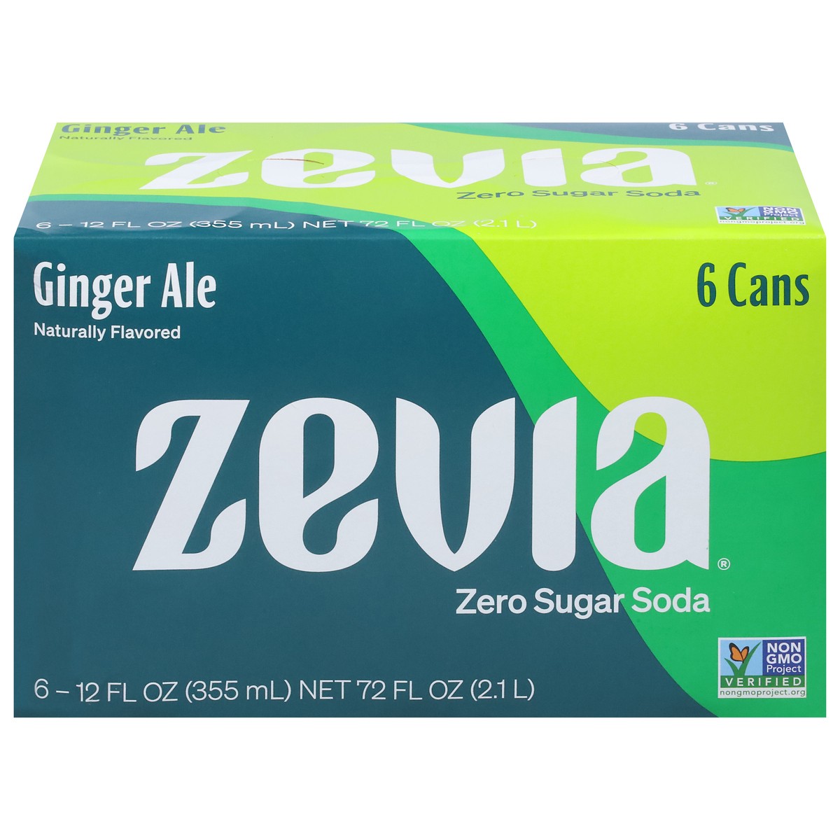 slide 1 of 9, Zevia Zero Sugar Ginger Ale Soda - 6 ct, 6 ct