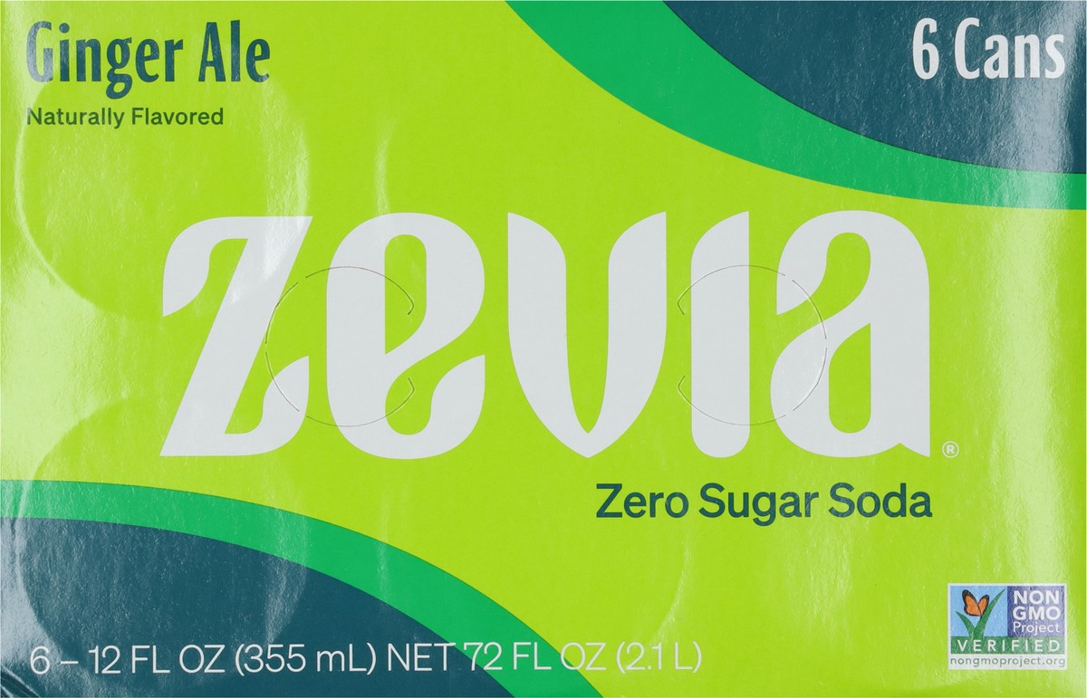 slide 9 of 9, Zevia Ginger Ale Zero Calorie Soda, 