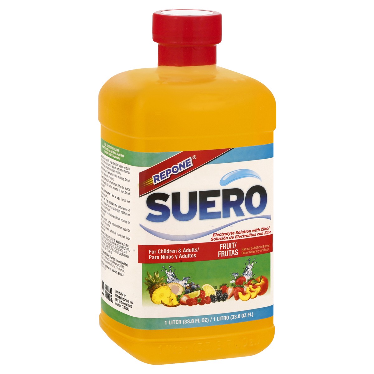 slide 9 of 10, Repone Suero Suero Fruit Electrolyte Solution with Zinc 33.8 fl oz, 33.8 fl oz