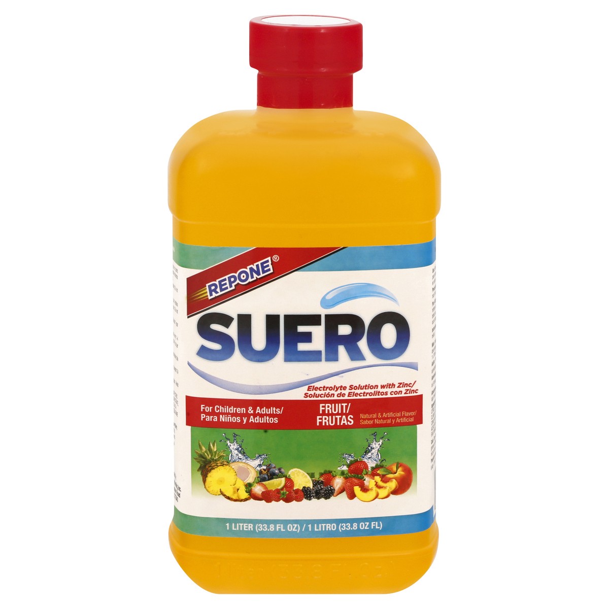 slide 4 of 10, Repone Suero Suero Fruit Electrolyte Solution with Zinc 33.8 fl oz, 33.8 fl oz