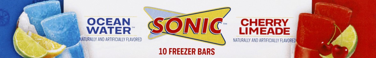 slide 4 of 4, Sonic Freezer Bars, Ocean Water & Cherry Limeade, 10 ct