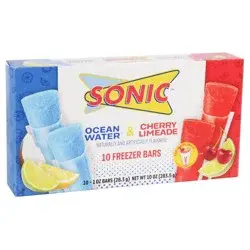 Sonic Freezer Bars, Ocean Water & Cherry Limeade