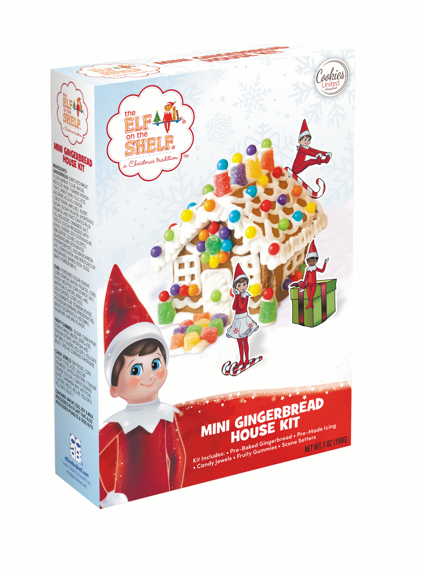 slide 1 of 1, Cookies United Mini Elf on The Shelf Gingerbread House Kit, 1 ct