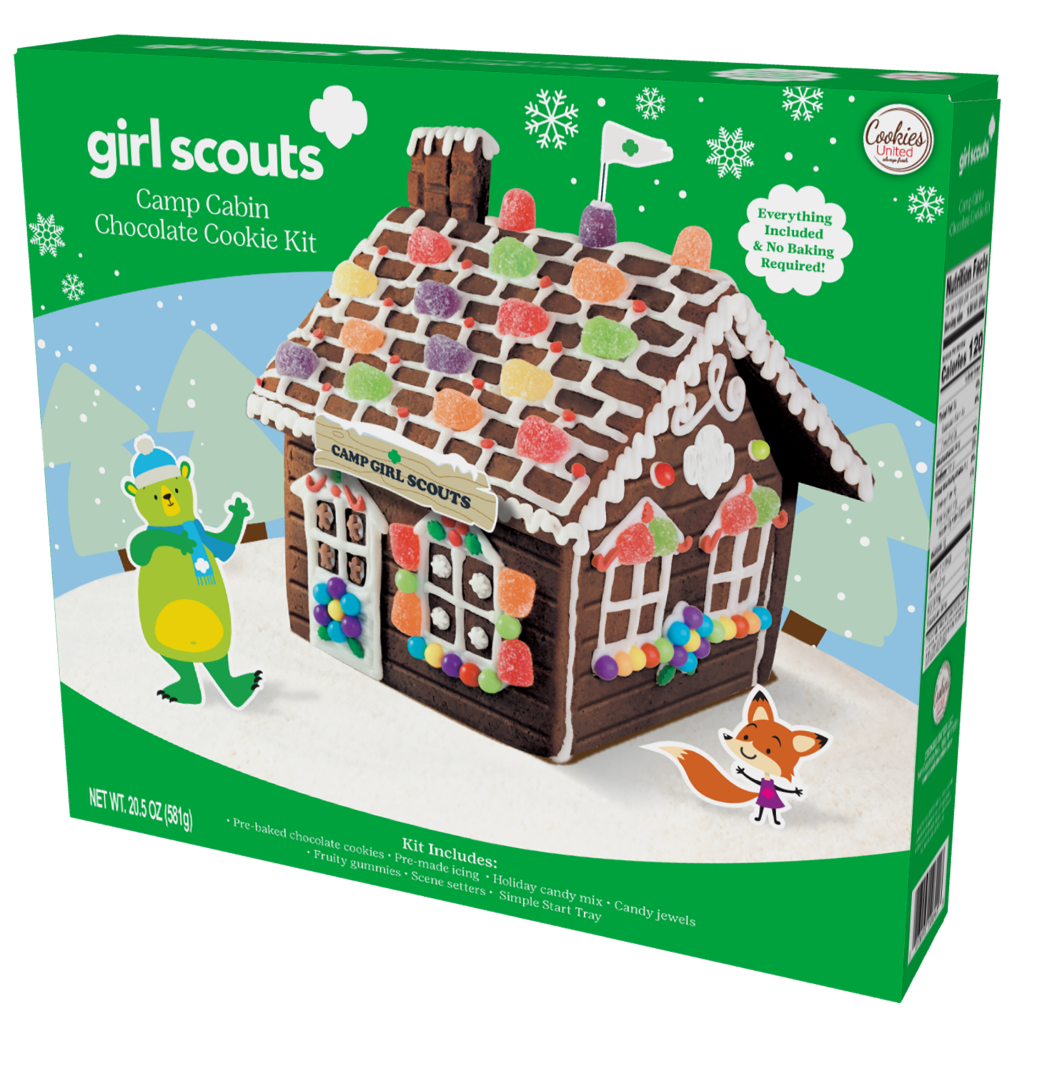 slide 1 of 1, Cookies United Girl Scout Cookies, Gingerbread House, 20.5 Oz, 20.5 oz