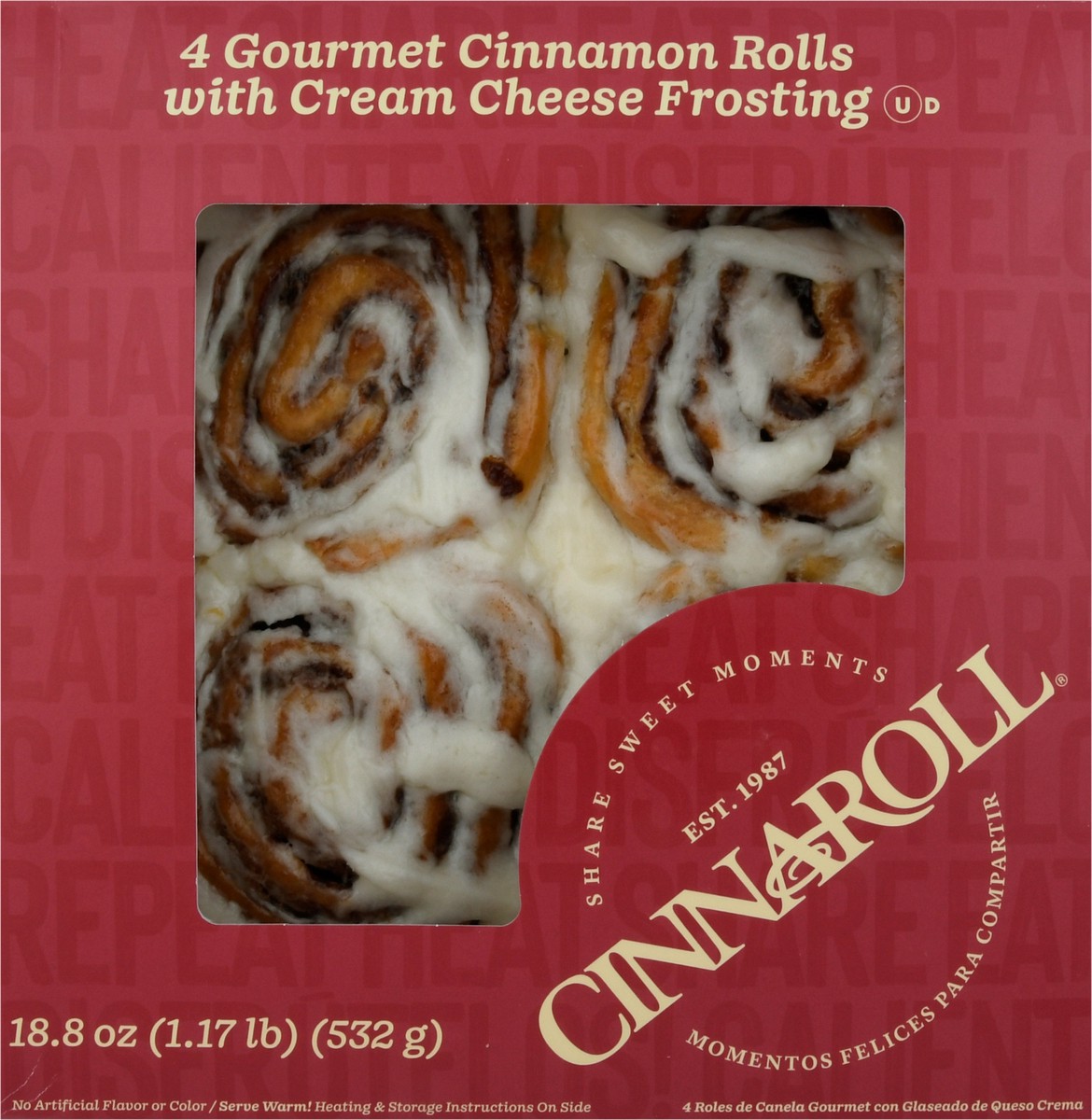 slide 15 of 15, Cinnaroll Gourmet Cinnamon Rolls 4 Rolls 4 ea, 4 ct