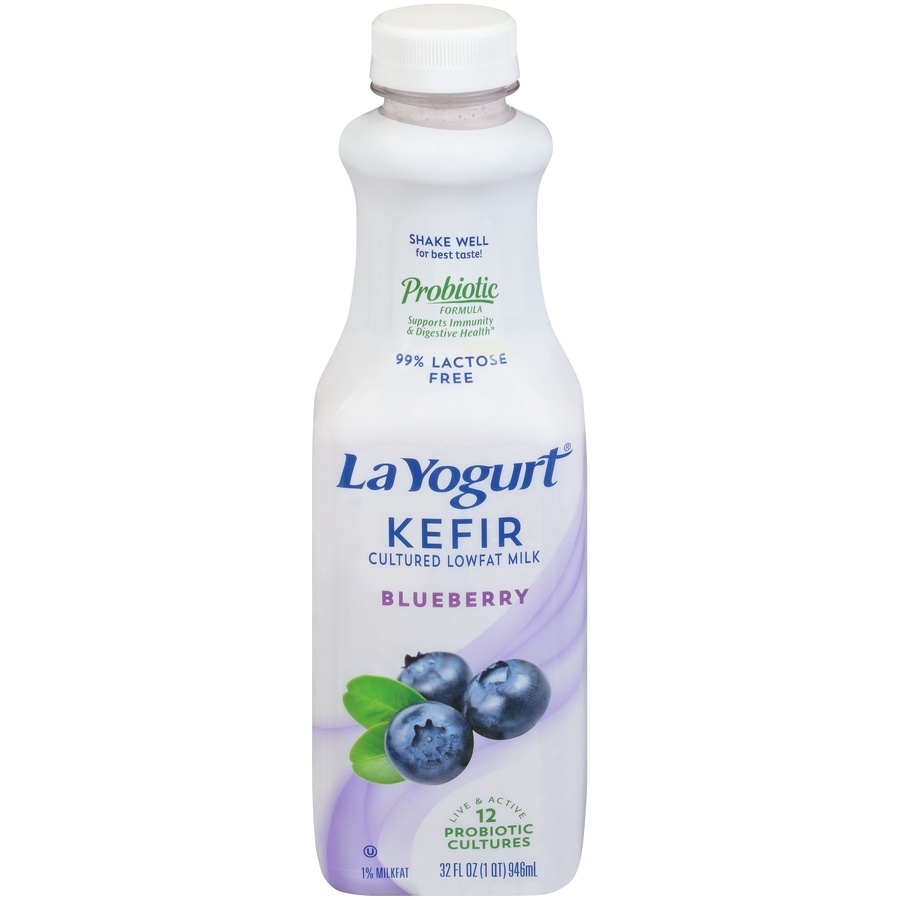 slide 1 of 1, La Yogurt Kefir Blueberry, 32 fl oz