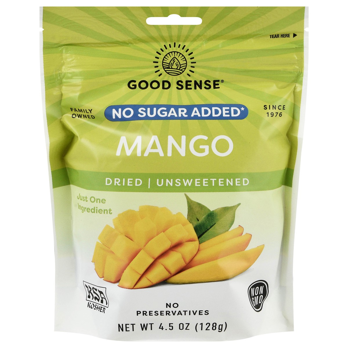 slide 1 of 13, Good Sense No Sugar Added Dried Unsweetened Mango - 4.5 oz, 4.5 oz