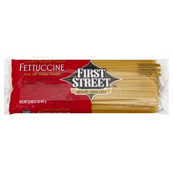 slide 1 of 1, First Street Fettuccini Pasta, 2 lb