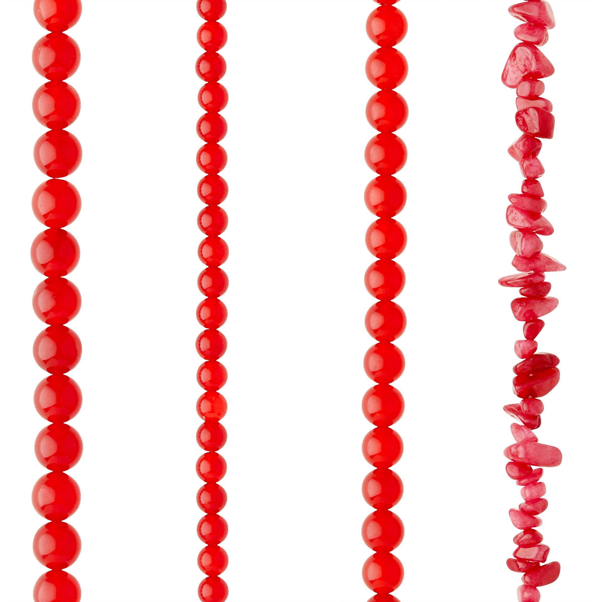 slide 3 of 3, Red Quartzite Beads Value Pack By Bead Landing, 28 in