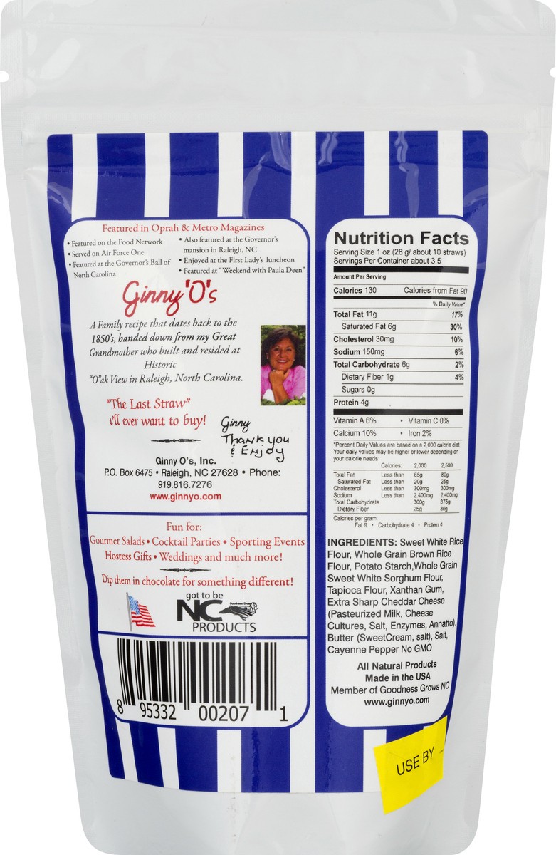 slide 6 of 10, Ginny Os Gluten Free Cheese Straws 3.5 oz, 3.5 oz