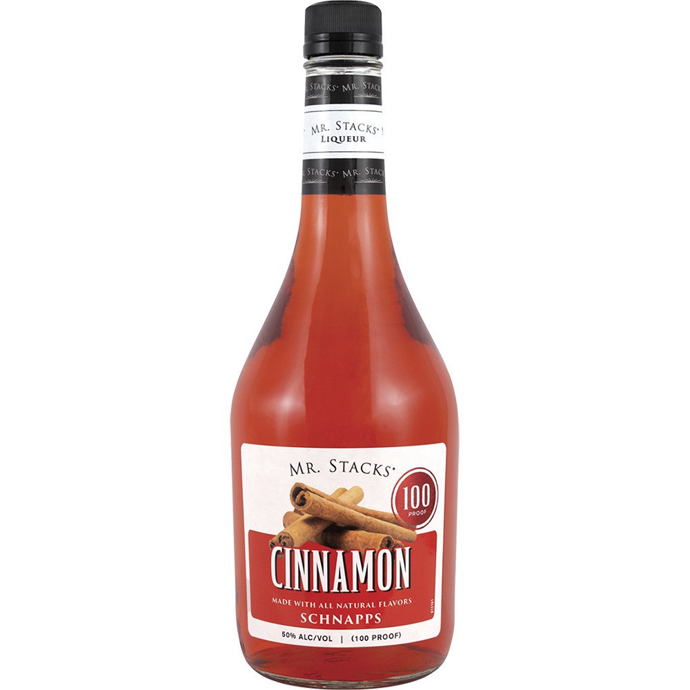slide 1 of 1, Mr Stacks Cinnamon Schnapps 100prf, 750 ml