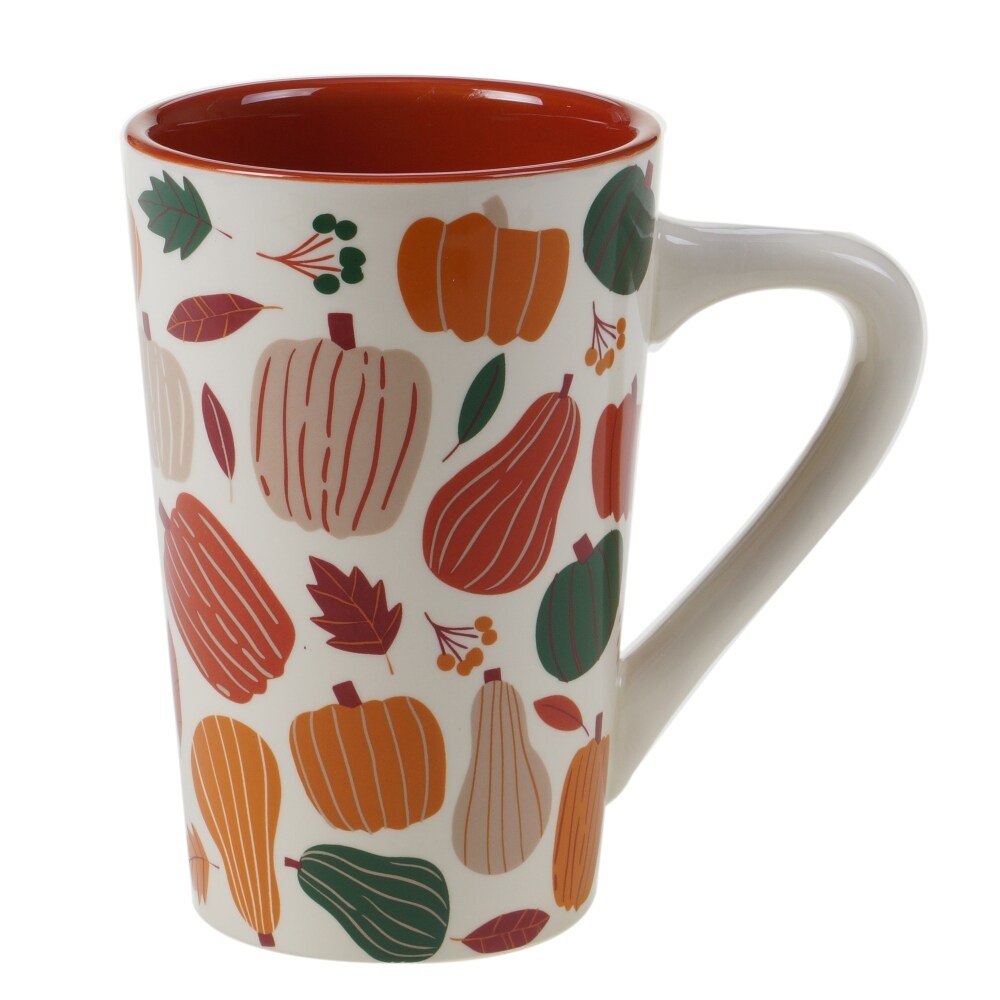 slide 1 of 1, Holiday Home Pumpkin Jumbo Latte Mug, 1 ct