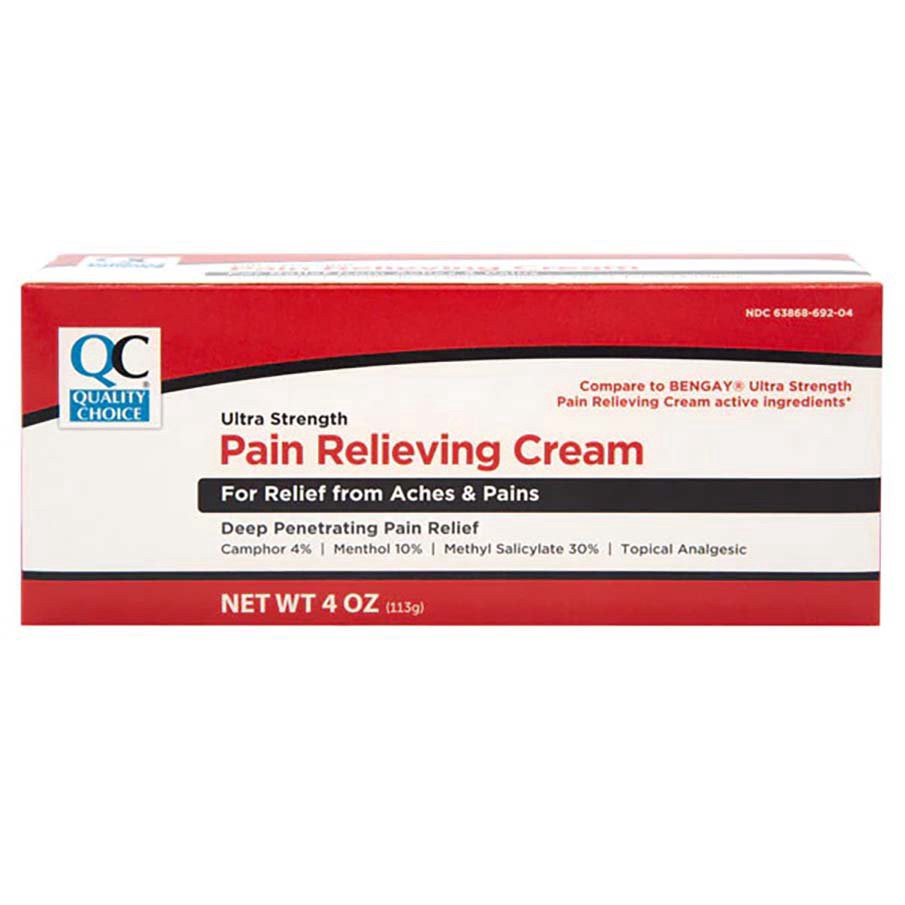 slide 1 of 1, Quality Choice Ultra Strength Pain Relieving Cream, 4 oz