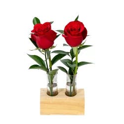 Bloom Haus Double Rose Tube Vase