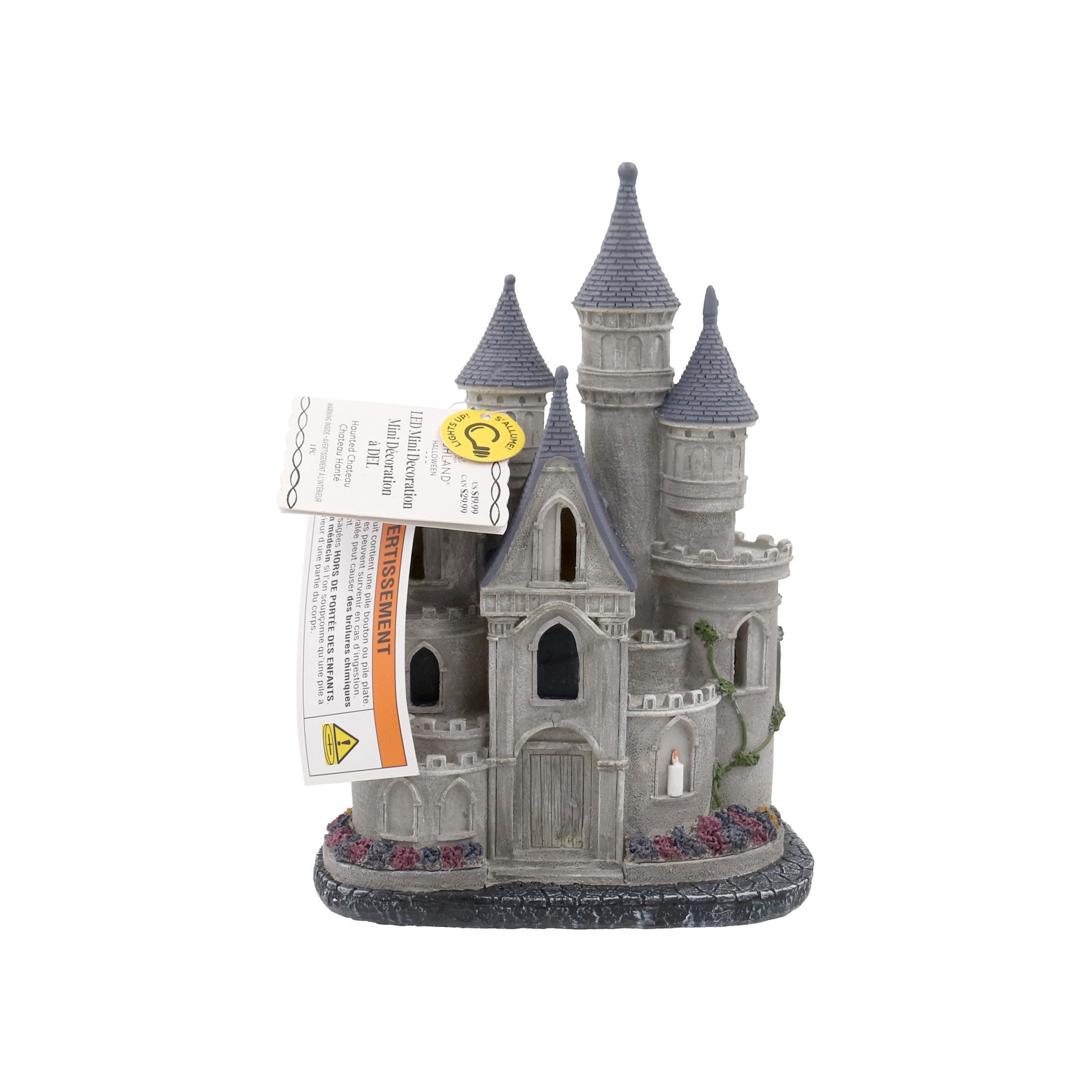 slide 2 of 3, Mini Led Haunted Chateau Decoration By Ashland, 8.5 in x 6.2 in x 2.7 in