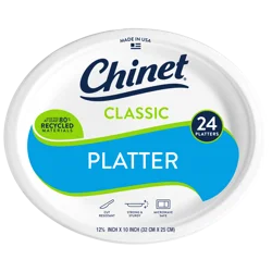 Chinet Classic® 12 5/8 X 10in Platter (24 Count)