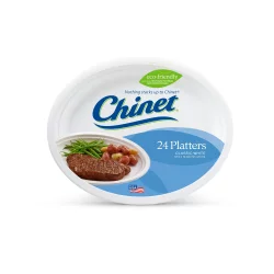 Chinet 12" White Platters