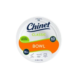 Chinet Classic 16 Ounce Bowls 60 ea