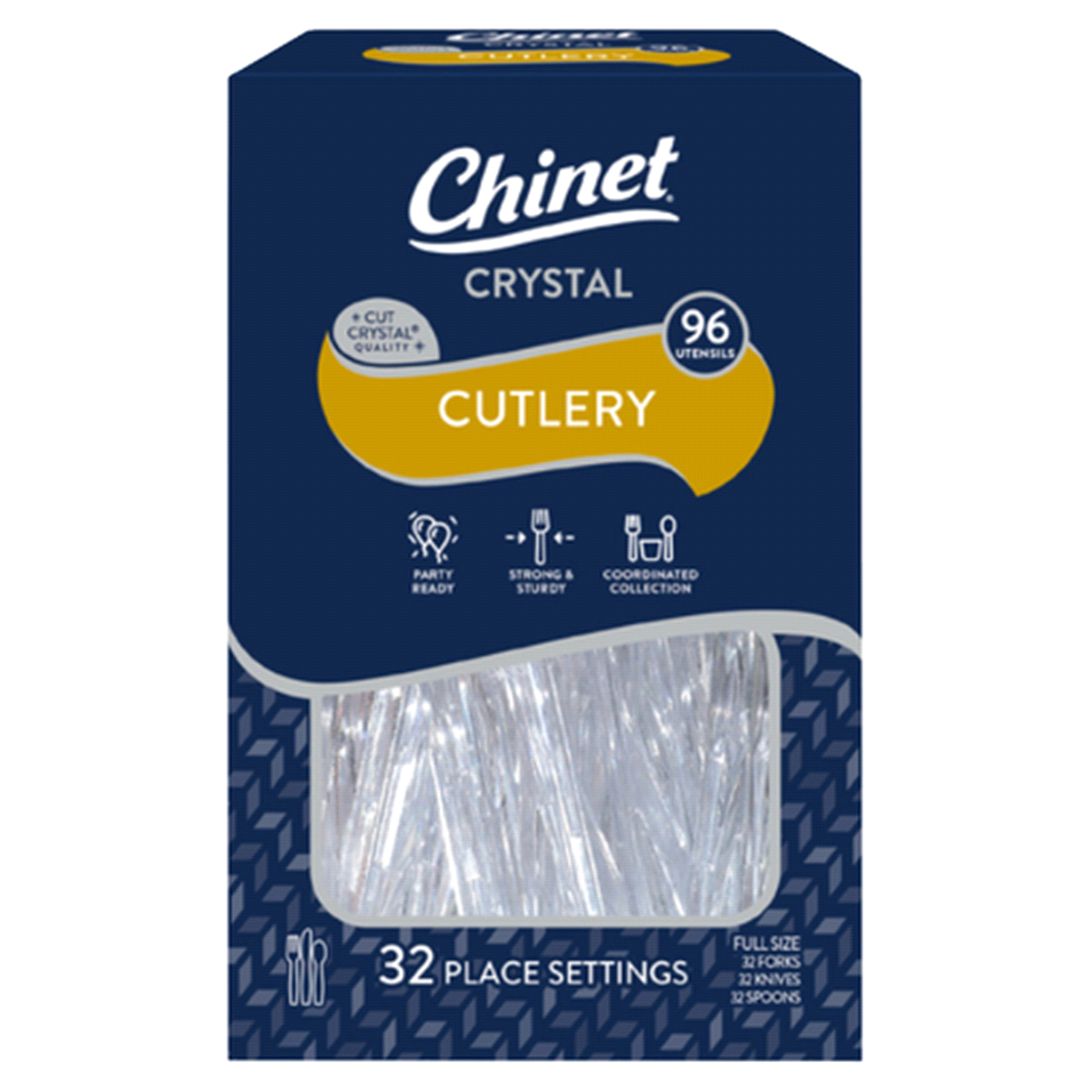 slide 1 of 5, Chinet Permium Cutlery Assortment, 96 ct
