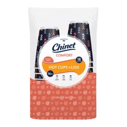 Chinet 16 Ounce Comfort Hot Cups & Lids 18 ea