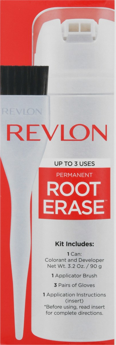 slide 9 of 12, Revlon Root Erase 3 Black Shades Permanent Hair Color 1 kit, 3.2 fl oz