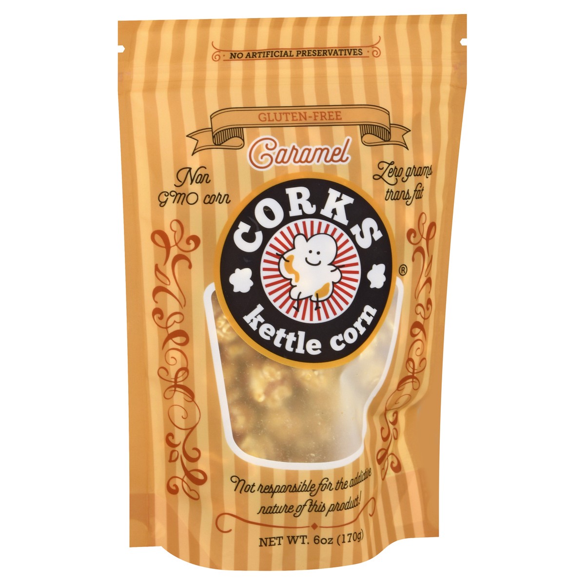 slide 13 of 13, Corks Kettle Corn Caramel Popcorn 6 oz, 6 oz