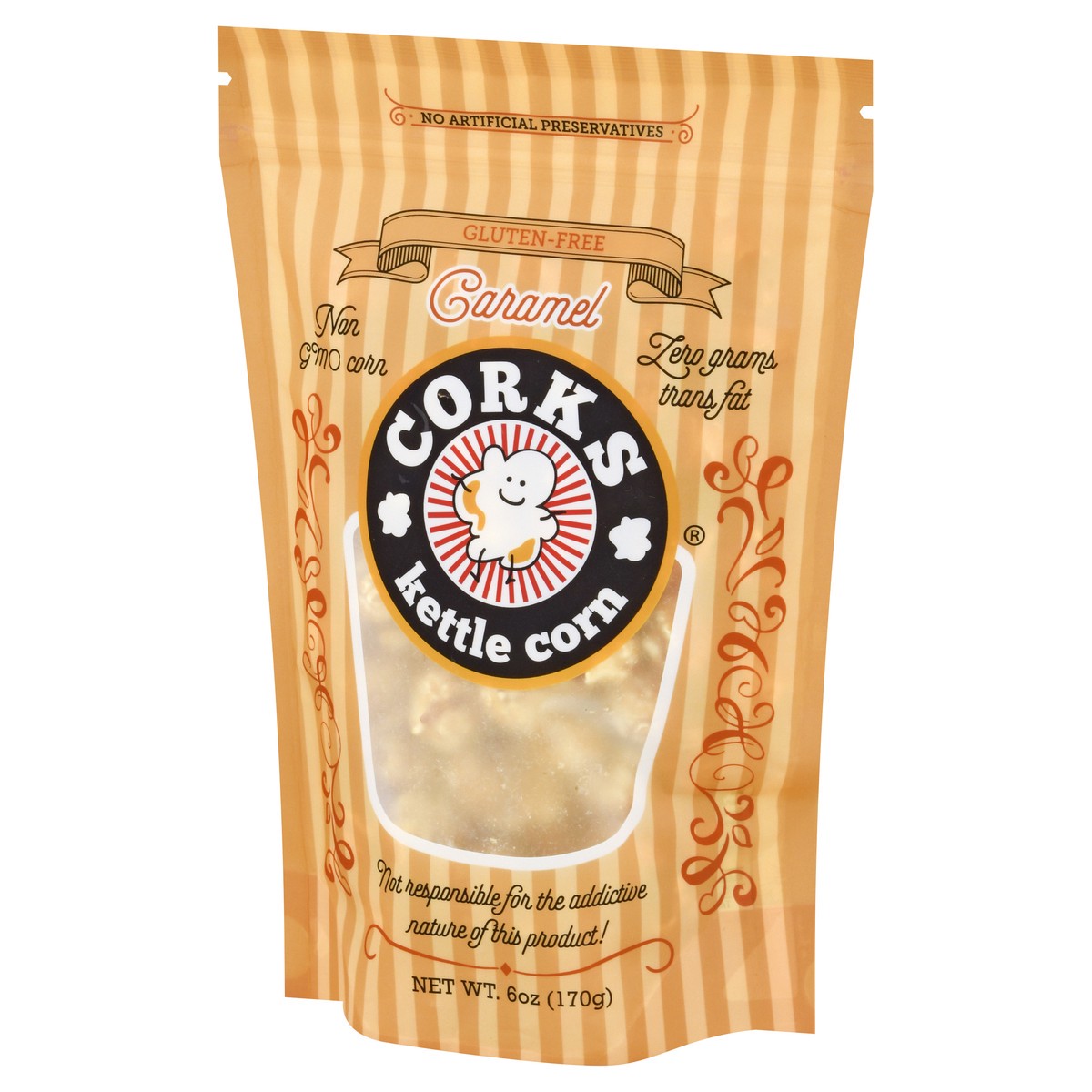 slide 7 of 13, Corks Kettle Corn Caramel Popcorn 6 oz, 6 oz