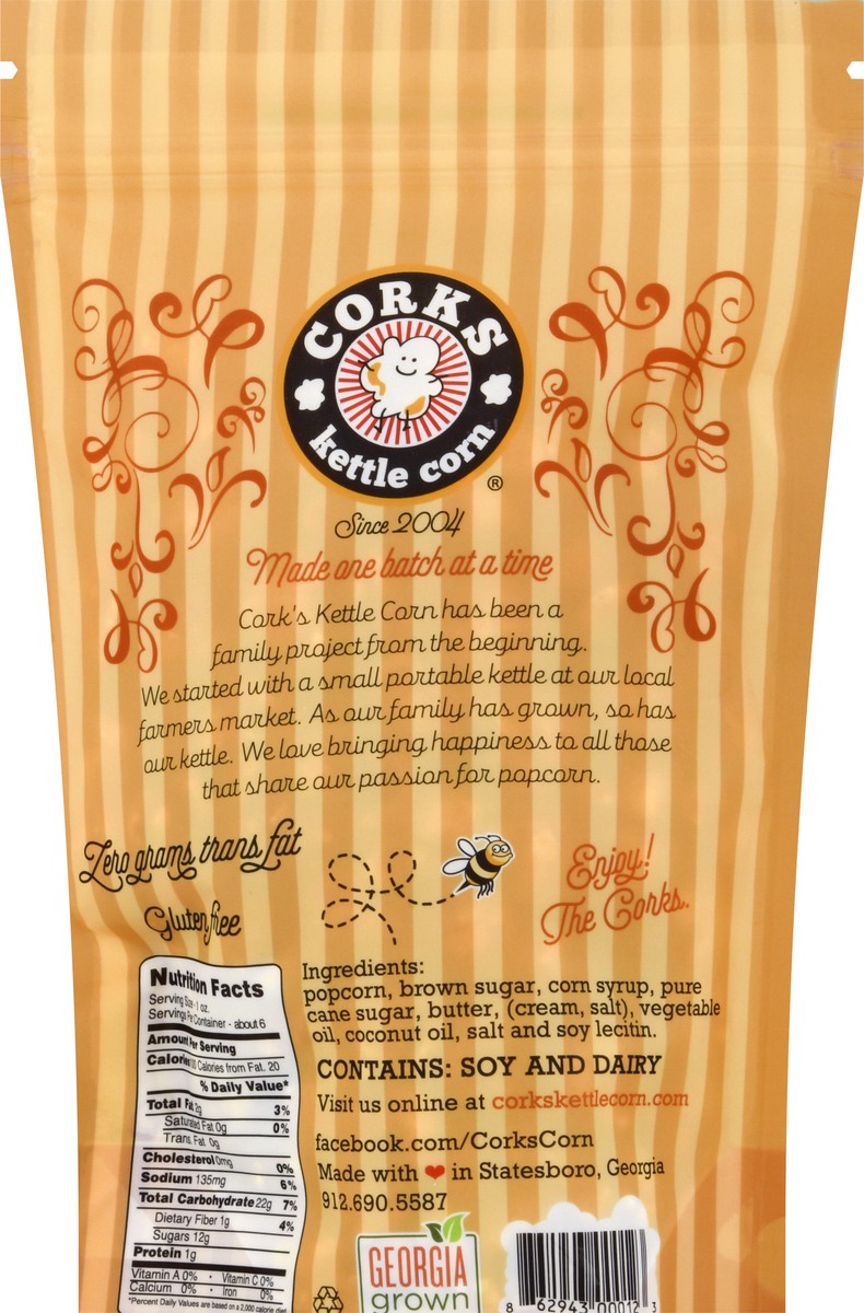 slide 9 of 13, Corks Kettle Corn Caramel Popcorn 6 oz, 6 oz