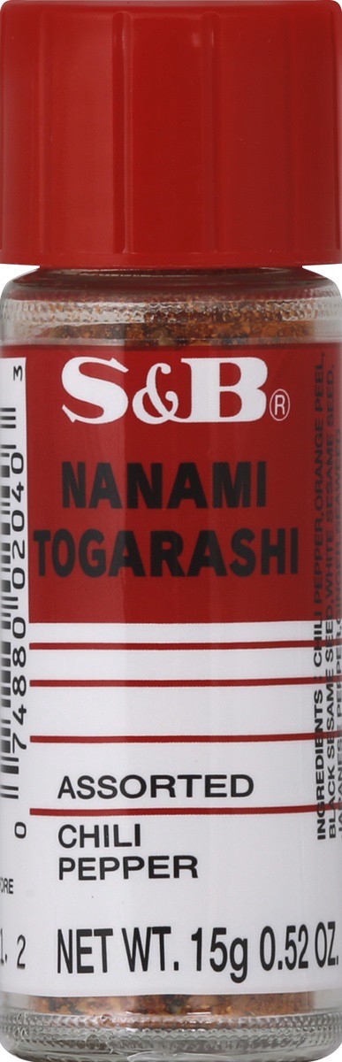 slide 2 of 2, S&B Nanami Togarashi Assorted Chili Pepper Spice, 0.52 oz