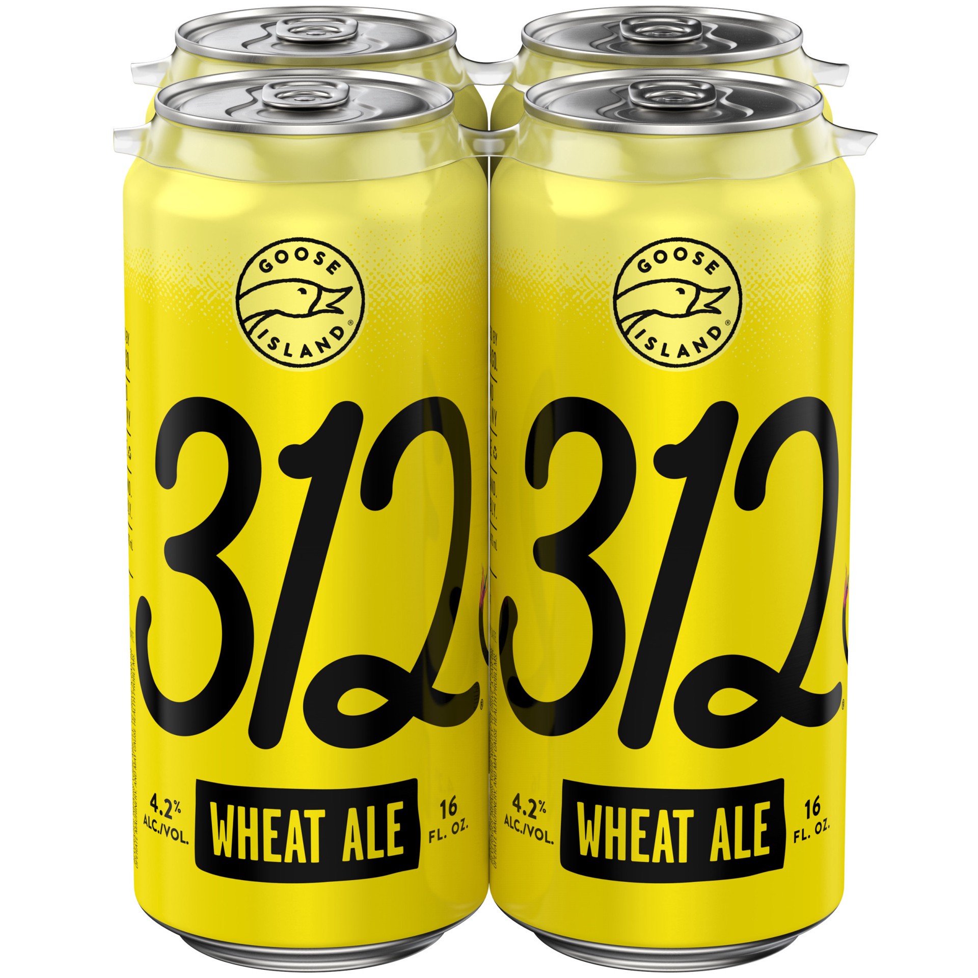 slide 1 of 8, Goose Island Beer Co. 312 Urban Wheat Ale Craft Beer, 4 Pack Beer - 16 FL OZ Cans, 4 ct; 16 oz