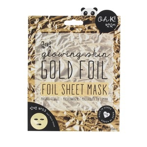 slide 1 of 1, Oh K! Gold Foil Sheet Mask, 1 ct