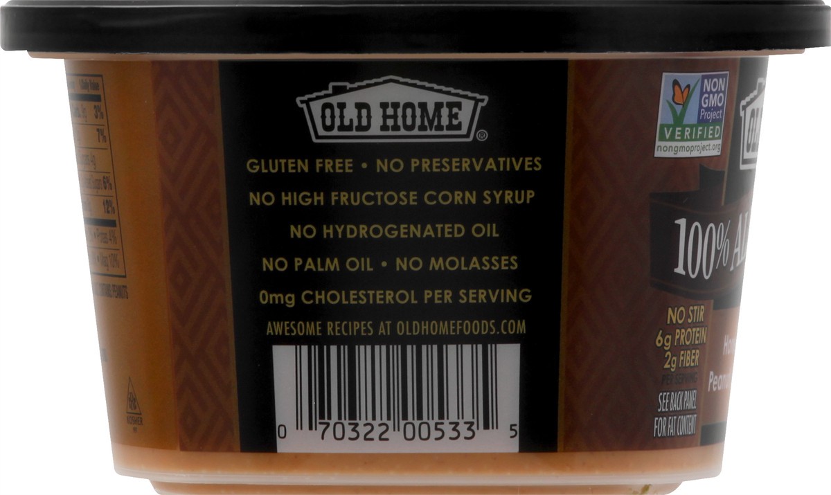 slide 8 of 13, Old Home 100% All Natural Honey Creamy Peanut Butter Spread 14 oz, 14 oz